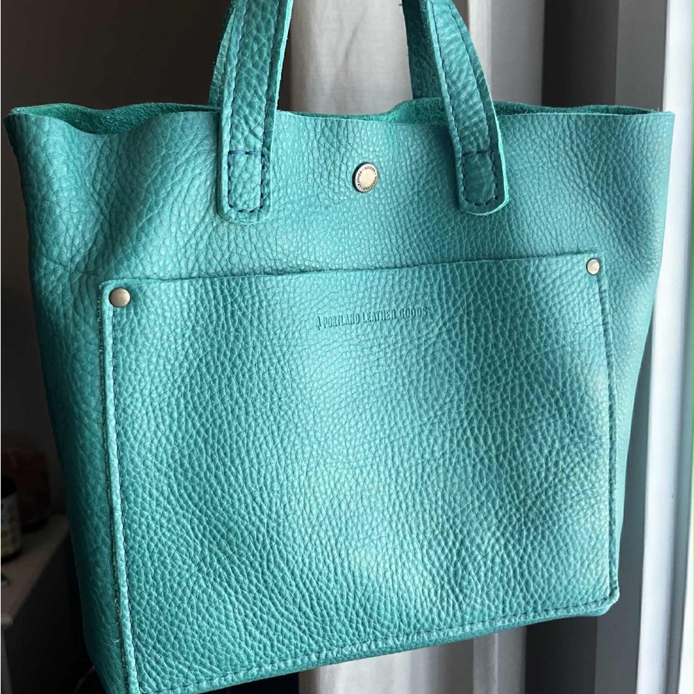 Portland leather Seafoam mini crossbody